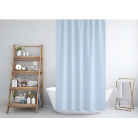Resim Zethome Jackline Banyo Duş Perdesi 0010 Mavi Tek Kanat 240x200 