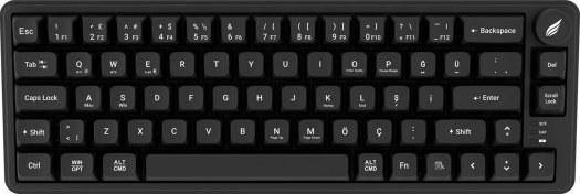 Resim Hawk Gaming Hk251 Membrane Rgb Kablosuz/bluetooth Siyah %65 Türkçe Gaming Klavye 
