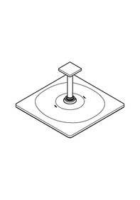 Resim Grohe Rainshower Mono 310 Cube Tepe Duşu Seti 142 Mm, Tek Akışlı - 26566gn0 