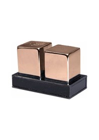 Resim Maki Bodur Kare İkili Tuzluk Takımı Bakır Gri 