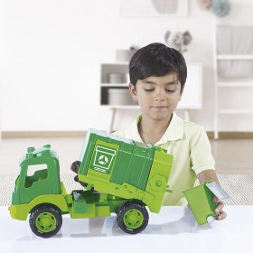 Resim Dolu Oyuncak Çöp Kamyonu Pencereli Kutuda 43 cm 