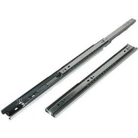 Resim Mestore Çift Açılır 45 mm Teleskopik Bilyeli Çekmece Rayı 45 cm - 9996669912819 