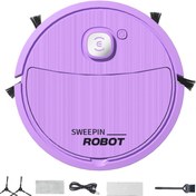 Resim Honhoha Robot Süpürge ve Paspas,USB Şarjlı Kablosuz Şarjlı Elektrikli Süpürge | Yatak Odası, Yemek Odası, Oturma Odası, Balkon, Mutfak, Koridor için Ev Aletleri 