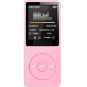 Resim Ganbao Pembe Bluetooth Uyumlu Mp3 Müzik Çalar Kayıpsız Taşınabilir Fm Radyo Harici Ultra-Ince Öğrenci Mp3 Kaydedici Fm Yayını (Yurt Dışından) 