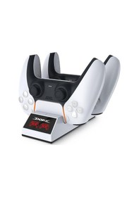 Resim Ps5 Dobe Dual Dock Gamepad Göstergeli Şarj Stand TP5-0508 
