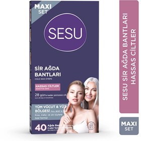 Resim Sesu Hassas Ciltlere Özel Maxi Set Ağda Bandı 40'lı - Gratis 