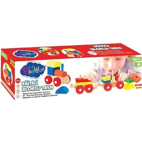 Resim Play Wood Eğitici Ahşap Bloklu Bultak Tren 351 