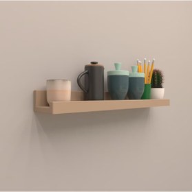 Resim Rafkestir Setli Duvar Rafı 60 Cm Cappicino 