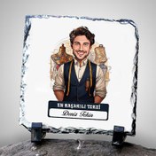 Resim Karikatürlü En İyi Erkek Terzi Dekoratif Taş 