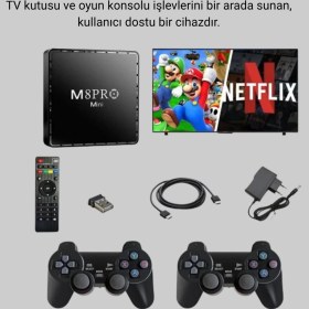 Resim 10k Ultra Hd M8pro Mini 2 64 Gb Depolama, Android 12, Oyun Ve Tv Deneyimi Bir Arada 