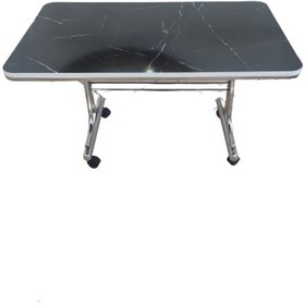 Resim Pratik 70X110 Tekerlekli Orta Sehpa Krom Nikel Kaplamalı Metal (514492278) 