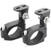 Resim 2 Adet Motosiklet Spot Işık Braketi 22mm'den 30mm'ye Sis Lambası Braketi 
