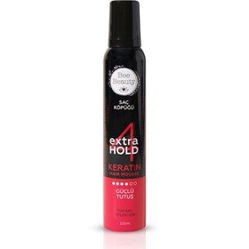 Resim Bee Beauty Keratin Güçlü Tutuş Saç Köpüğü 225 ml - Gratis 