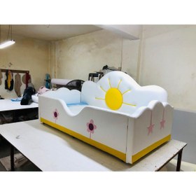 Resim Puf Bebe Montessori Serisi_yumuşacık Puf_çocuk_bebek Yatağı_güneşli Yatak 120 X 200 Ölçüde (YATAK DAHİLDİR) 