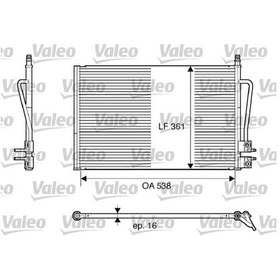 Resim VALEO 817664 Klima Radyatörü Fiesta V 01- Fusion 01- / Mazda 2 03- 