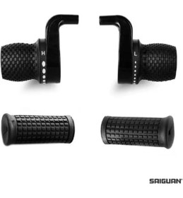 Resim UMT Saıguan Bisiklet Vites Kolu Set KDSG-02A 3X7Lİ No Indx Ambalajsız Siyah VTS-126 