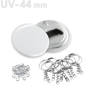 Resim 44 Mm Uv Baskıya Uygun Buton Şişe Açacağı Anahtarlık Vg44uvan 100 