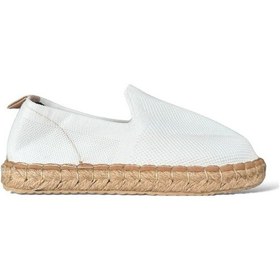 Resim Unisex El Yapımı Triko Espadril Beyaz-beyaz Beyaz 