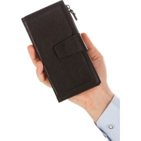 Resim Newish Polo Erkek Siyah Hakiki Deri El Portföy Telefonluk Kartlık ve Cüzdan new289 