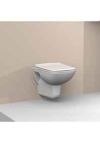 Resim Turkuaz Cerastyle Duru Pp Slim Yavaş Kapanan Klozet Kapağı 