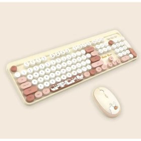 Resim shopwave Hello Bear Sütlü Çay Klavye Mouse Set 