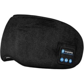 Resim Dofolink Siyah Bluetooth 5.0 Göz Maskesi - 3d Ses, Müzik/arama, Işık Engelleme, Nemlendirici Kumaş, 8 Saat Pil Süresi 