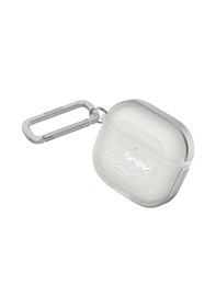 Resim Airpods Uyumlu 4 Kılıf Transparan Mat Tasarımlı Skinarma Kinzoku Kulaklık Kılıfı Beyaz 