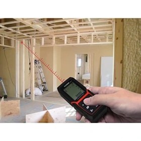 Resim KBL100 100M Profesyonel Li-Ion Şarjlı Lazer Metre, Kırmızı/siyah 