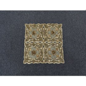 Resim Zehra Abla Halı Otantik El İşi Kum Boncuklu İnce Masa Sehpa Fiskos Örtüsü 5969 