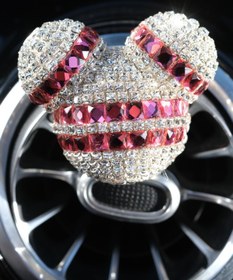 Resim TASARIM ARABAM ATİKE ELİF AKIN Panda Koku Gümüş Taş & Çift Kırmızı Baget Taş 