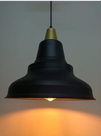 Resim Riolight Retro Siyah Içi Altın Tekli Metal Sarkıt (538294708) 