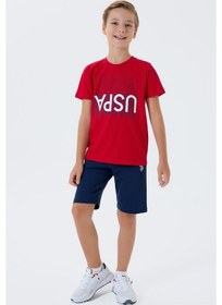 Resim U.s. Polo Assn. Erkek Çocuk Kırmızı Bermuda Takım Us2417-c-v2 Kırmızı 