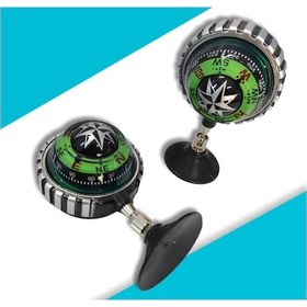 Resim Vantuzlu Araç Içi Büyük Boy Yeşil Pusula 