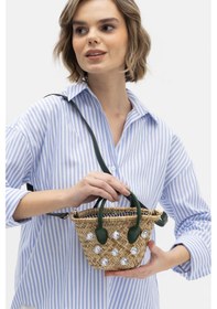 Resim Matthew Cox Kadın Hasır Çanta C.hsr1167 Yeşil 