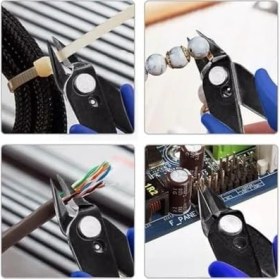 Resim Uray Home Mini Yan Keski, Elektronikçi Tipi, Model 170, Mavi, Hassas Elektronik Tamir Işleri Için 
