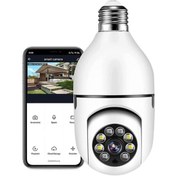 Resim Go İthalat WiFi 360 Panoramik Ampul Kamera Gece Görüş Ses Akıllı Hareket Algılayıcı (5250) 