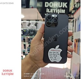 Resim Apple iPhone 15 Pro Max İkinci El YD | 256 GB | Siyah 