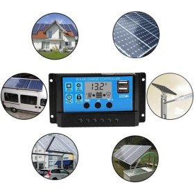 Resim Sourcingasia 60A/50A/40A/30A/20A/10A 12V 24V Otomatik Solar Şarj Regülatörü Pwm Kontrol Cihazı (Yurt Dışından) 