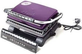 Resim Ultra Plus Organik Demir Döküm Izgara& Tost Makinası Lila Izgara Aparatlı,Fırçalı,Yağdanlık 