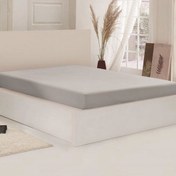 Resim Nuvomon Pamuklu Penye King Size Çarşaf - 180x200 cm - Gri 