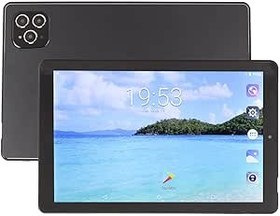Resim PUSOKEI 10,1 inç tablet, 4 GB, 64 GB ROM, MT6735 8 çekirdekli, 1920 X 1200 HD ekran, çift kamera, uzun pil ömrü, kulaklıklı, 11.0 tablet için (siyah) 