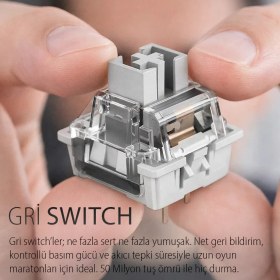 Resim Inca IKG-455 Empousa Gasket Blue Swıtch Rgb Mekanık Gamıng Klavye-Beyaz 