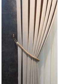 Resim Halat Braçol Perde Toplama Hasır Keten 