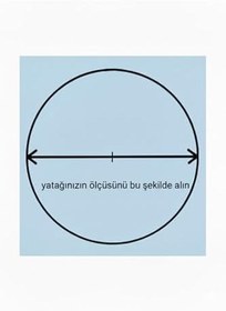Resim Yuvarlak Yataklar Için Çap Seçenekli Lastikli Çarşaf Seti%100 Pamuklu Saten, Beyaz, Ürün kodu: 180x180yuvarlak 
