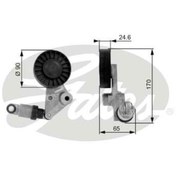 Resim GATES T38239 V Kayis Gergi Rulmani Kutuklu ( Astra G Vectra B 2.0Di X20dtl 2.0Dti 16V 2.2Dti 16V ) 1340530 1340548 (WH685179) 