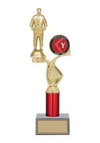 Resim Odak Kupa - Figürlü Kupalar - Judo / Karate Figürlü Kupalar Fg-016 C - 35 Cm Altın - Beyaz 