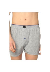 Resim Erkek Gri 3'lü Havlu Bel Penye Boxer Gri 