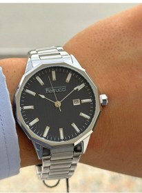 Resim Frc.ft.1.175 Ferrucci Çelik Kordon 30 Mt Suya Dayanıklı Yeni Sezon Şık Tasarım Erkek Kol Saati 