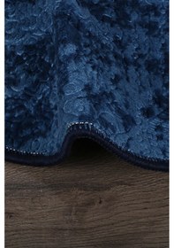 Resim Nova Lacivert Oval 60x100 + 50x60 Cm 2'li Banyo Paspası Seti Çok Renkli 