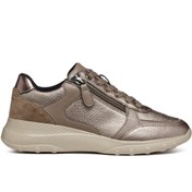 Resim Women Women Mink Spherica Lace-Up Thick Sole Leather Sneaker Derimod